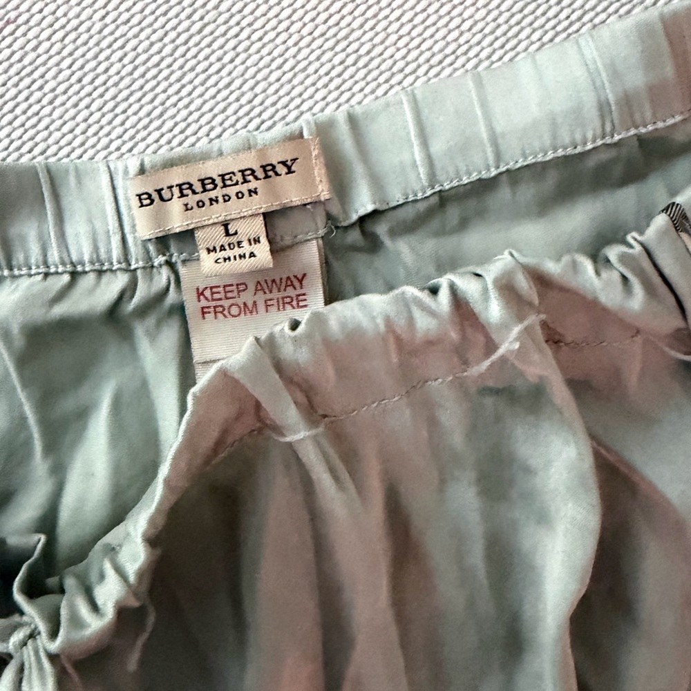 Burberry London Light Mint Silk pajama short